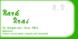 mark urai business card