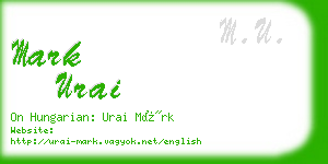 mark urai business card